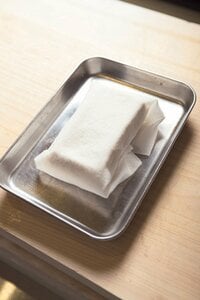 軽く水きりする→揚げ出し豆腐などに