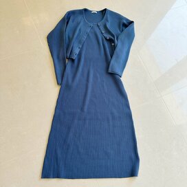 GUの秋冬「リブニットワンピース」が使える！カーディガンつきで着まわし力絶大