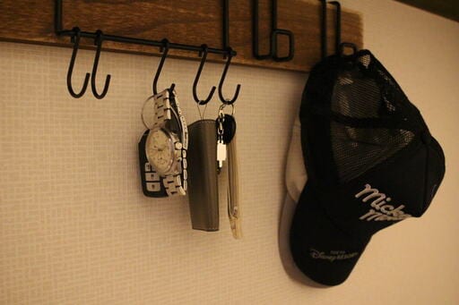 玄関のキーフック