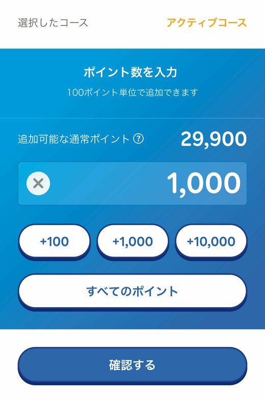 楽天ポイント数入力欄