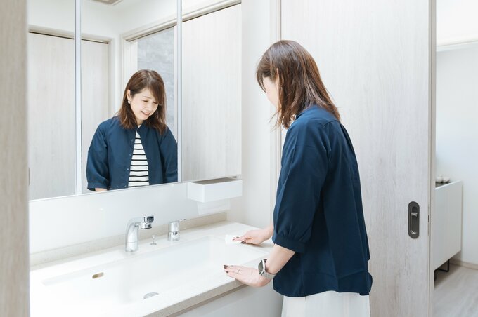 洗面所の掃除