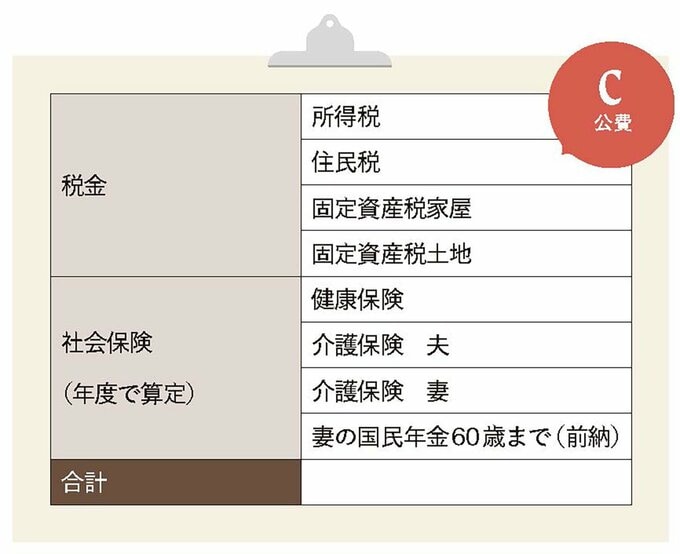 ライフプラン表