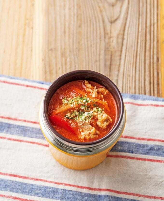 豚小間と大根のトマトスープ