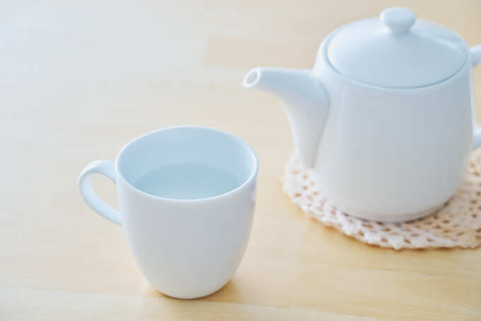 起床後の水分補給は白湯を