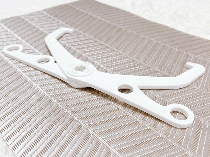 アームを開いた様子