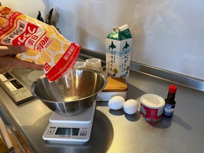 ホットケーキミックスづくり