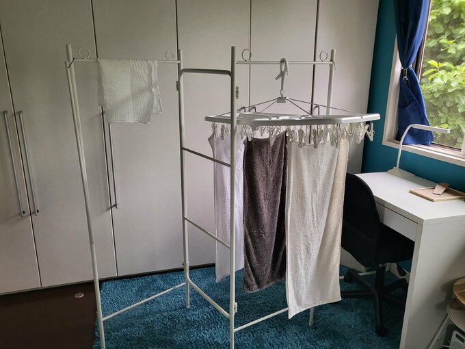 室内干し用のランドリースタンド