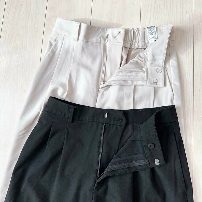 ファスナー部分の比較