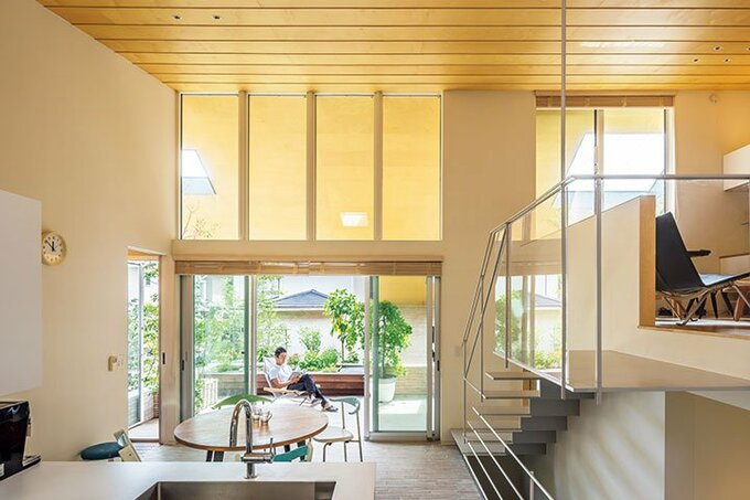 実際の大きさ以上の広がりが感じられるLDK