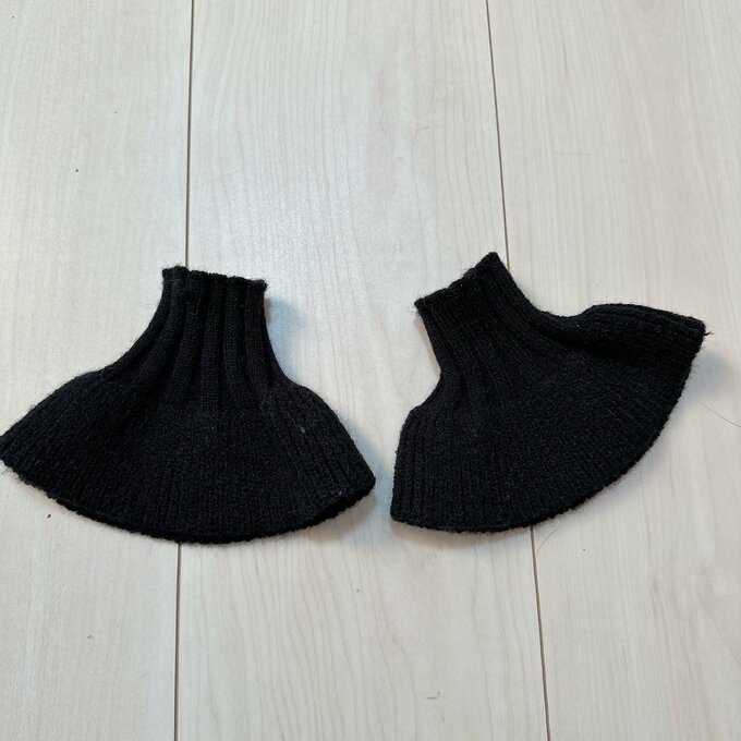 ニット付けカフス