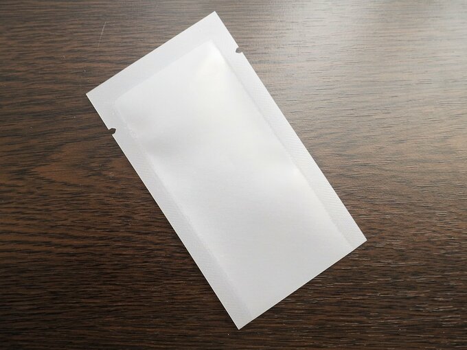 袋を出した様子