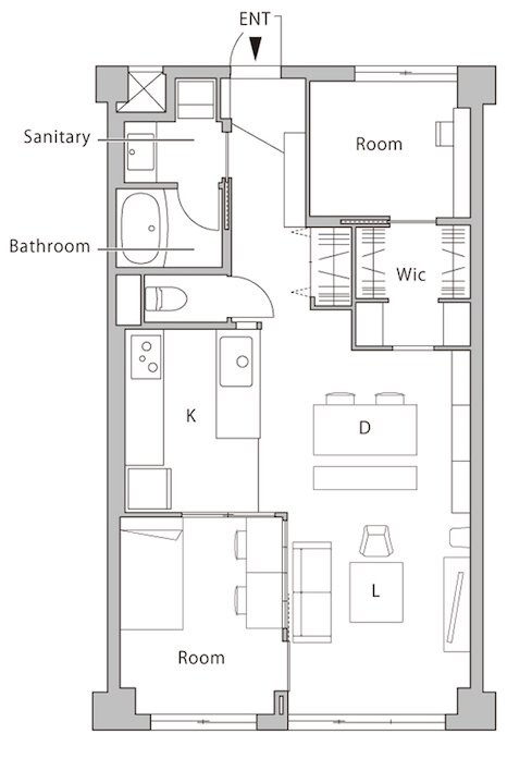 リノベーション後の間取り図