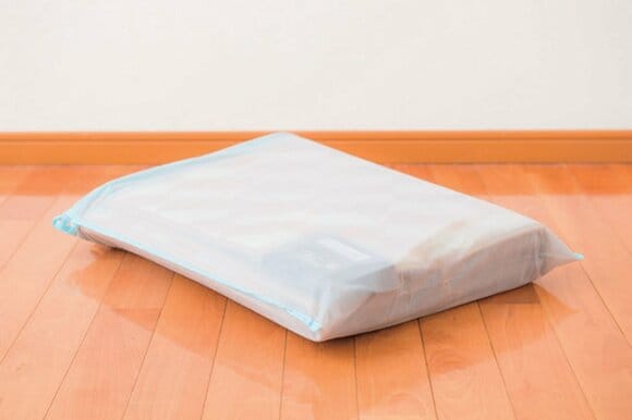 不織布袋にカーペット入れる