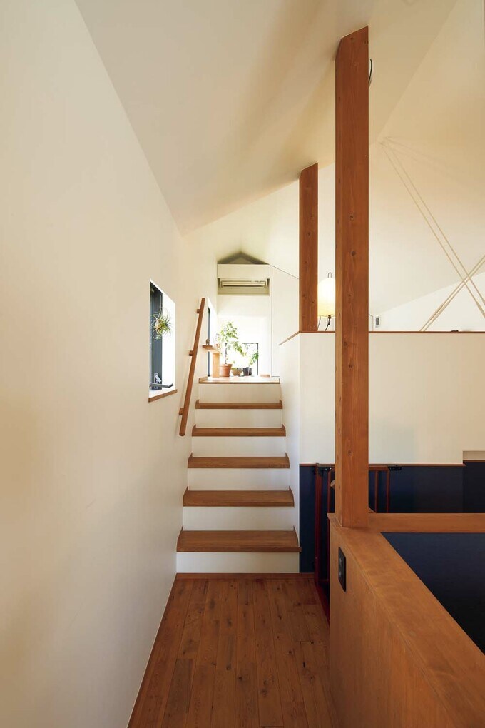 2階は扉のないワンルーム