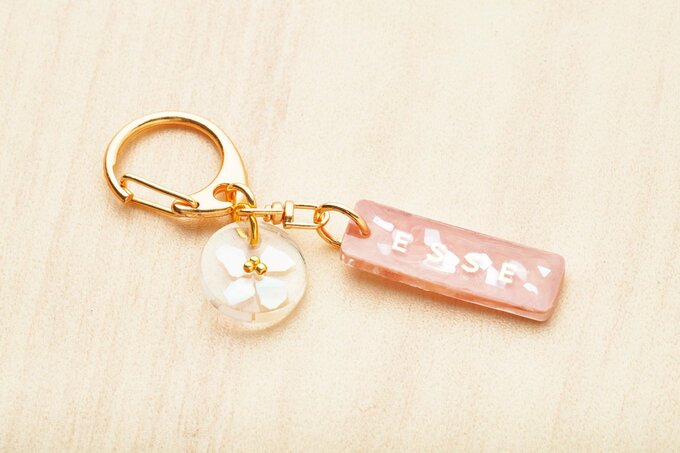 完成したキーホルダー