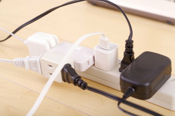 スマホやタブレットの充電用のコンセント