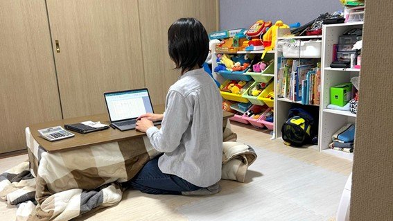 みさきさん、自宅で朝活