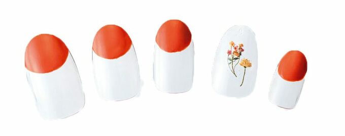 ネイルまん丸逆フレンチ