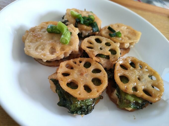 レンコンのはさみ焼き