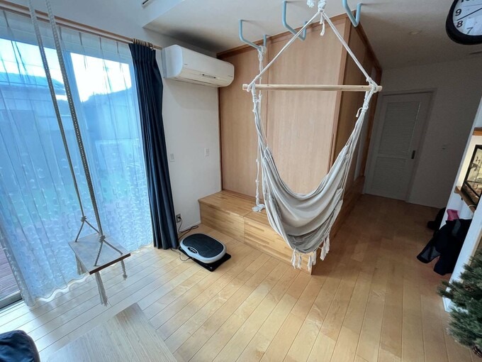 床暖房の入ったリビング