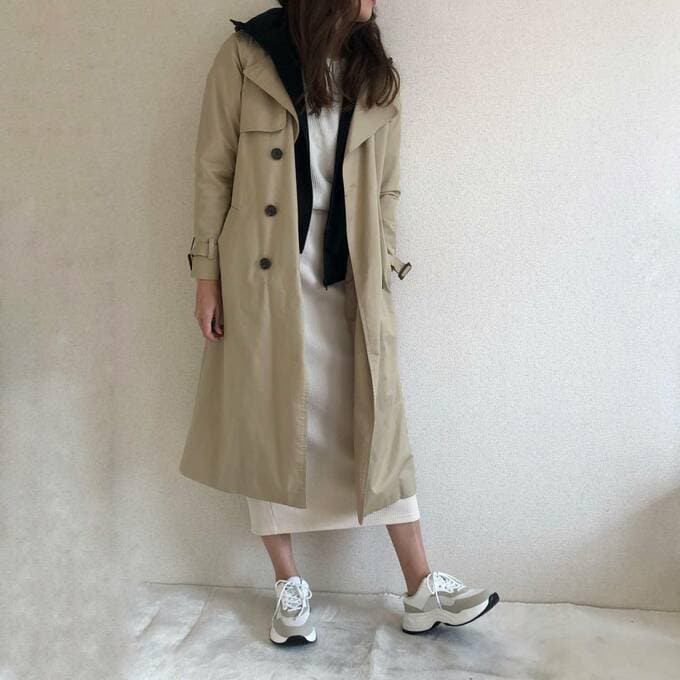 春の定番トレンチコートに合わせたコーデ!