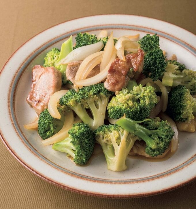 ブロッコリーと豚肉のオイスターソース炒め
