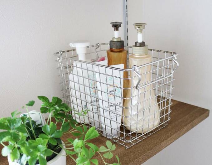 カゴにボトル類