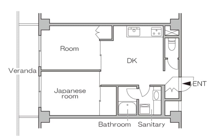 リノベーション前の間取り