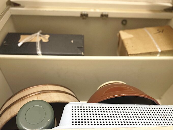 高いところの収納