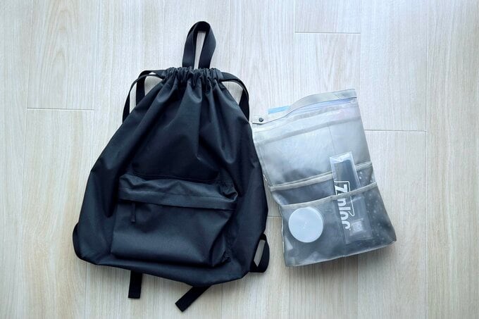 無印良品 巾着型バッグ