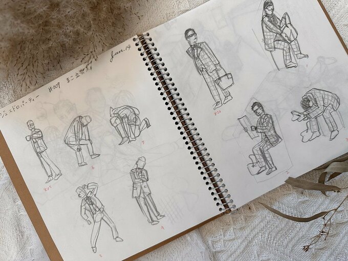 三條さんのスケッチ