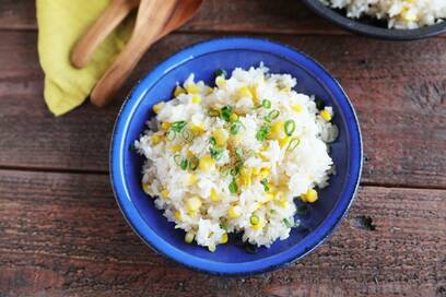 炊飯器トウモロコシごはんのレシピ。めんつゆバターで風味最高