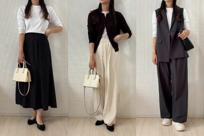 アラフォー厳選「ユニクロ」オフィスカジュアル服7つ。上下プチプラでキレイめ、着まわし力も抜群