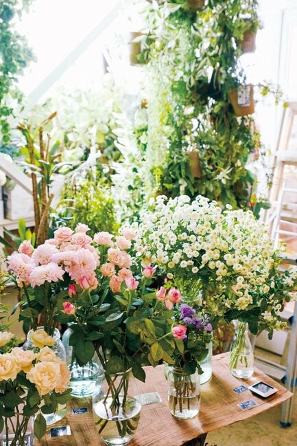 切り花はどれもリーズナブル