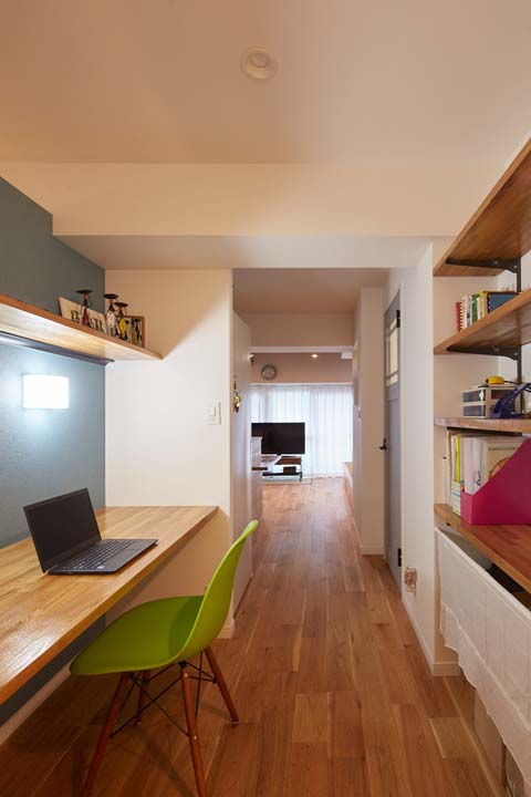 ゆったりとしたワークスペース