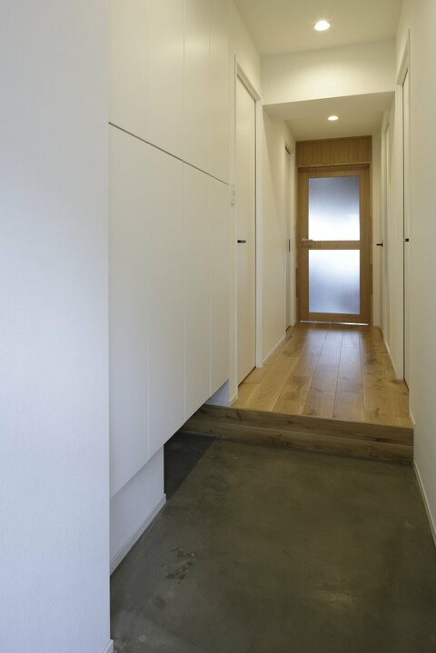 拡張させた土間玄関