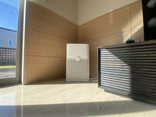 部屋に置いた空気清浄機