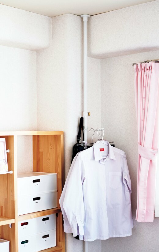 子ども部屋のつっぱり棒