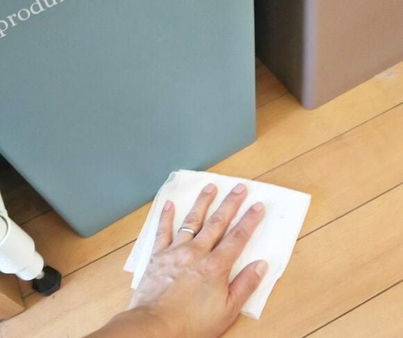 ガスコンロなどをふく