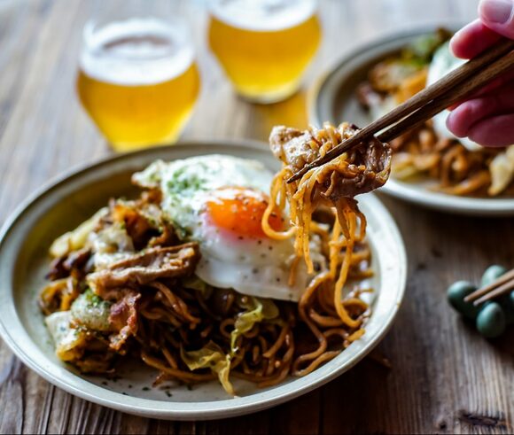 もち麦焼きそば