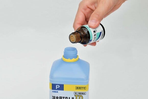 アロマオイルをエタノールに