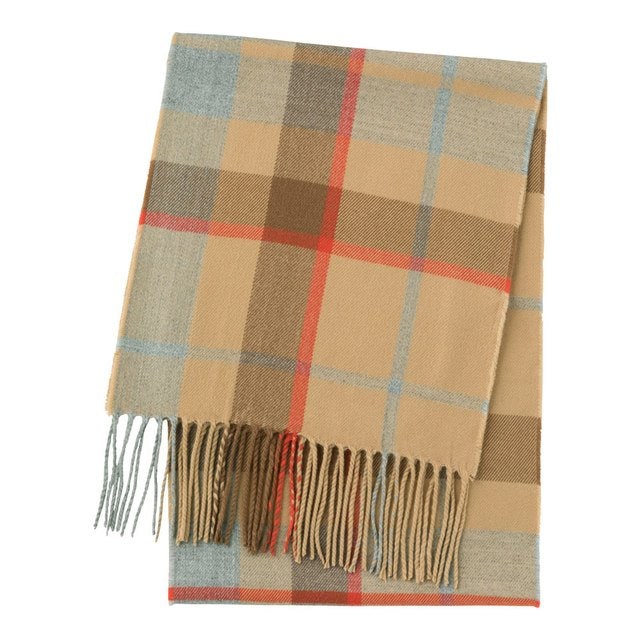 チェックマフラー