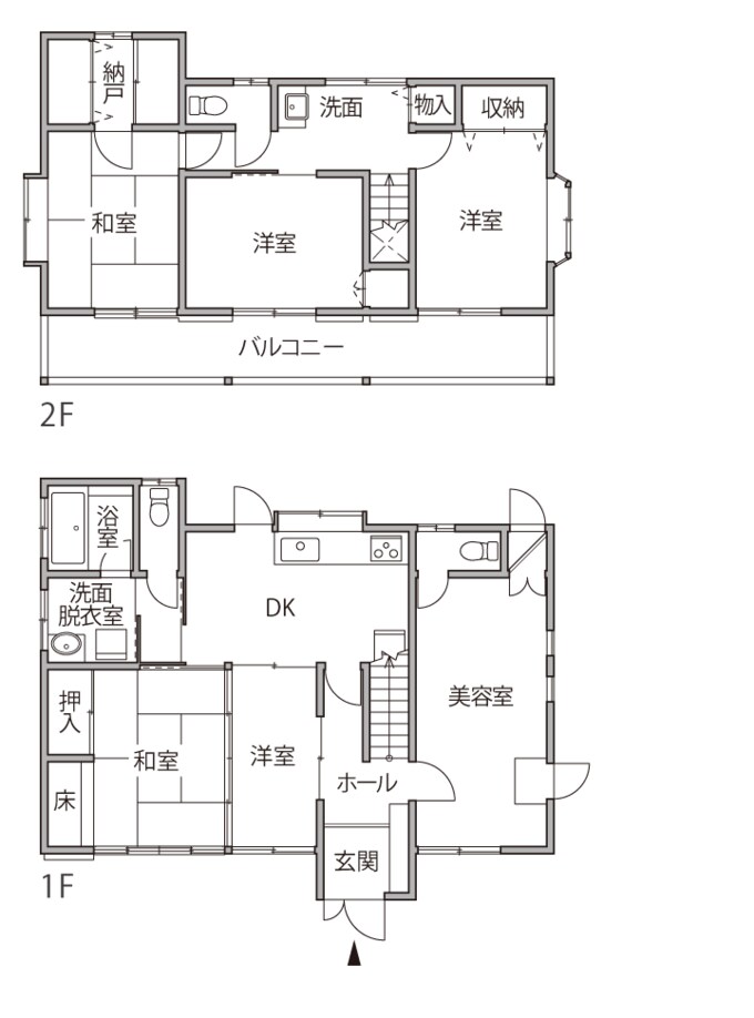 リノベーション前の間取図