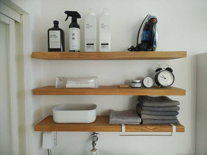 濯機上の収納棚