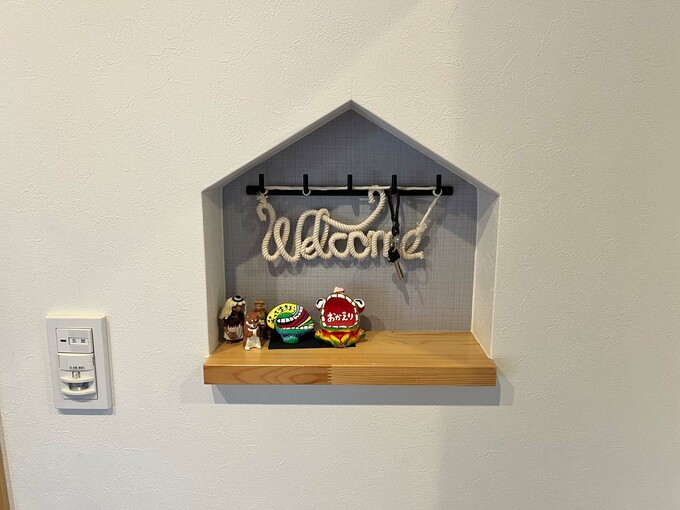 玄関につくったニッチ