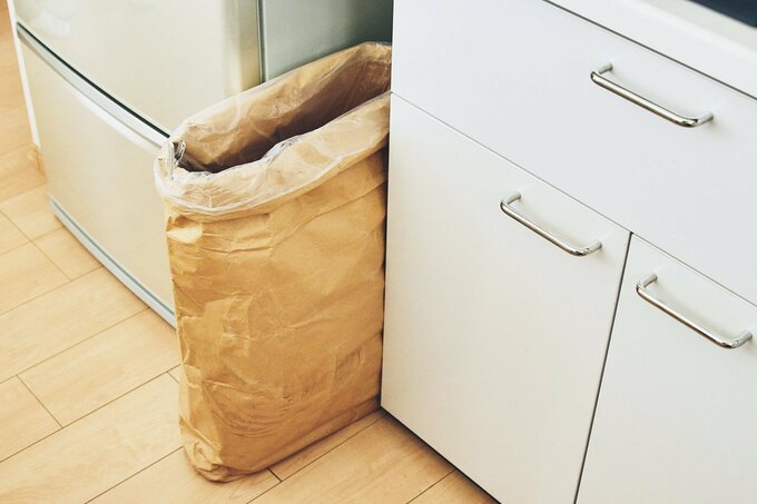 米袋で作ったゴミ袋