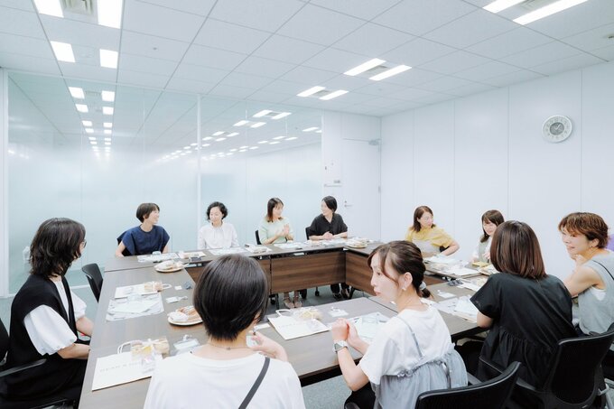 扶桑社内で開催された交流会