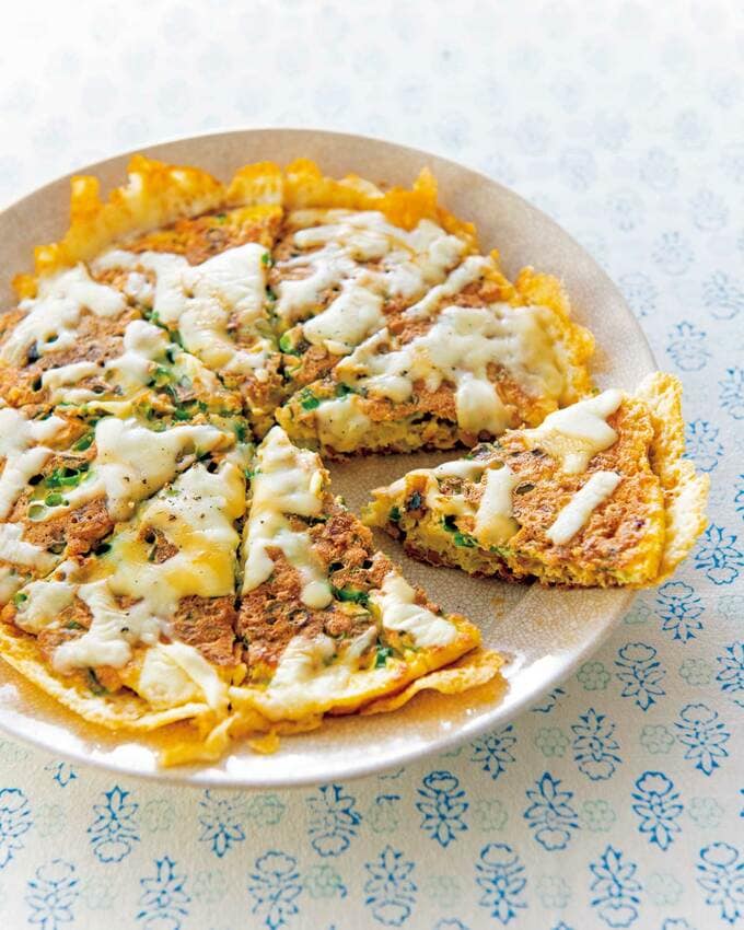 納豆のネギチーズ焼き