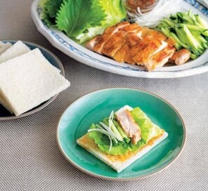 食パンと鶏肉で北京ダック風レシピ。特別な調味料もいらない