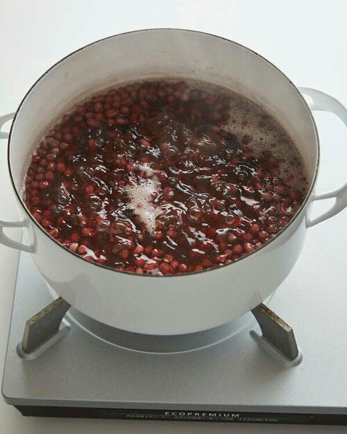 小豆を煮る